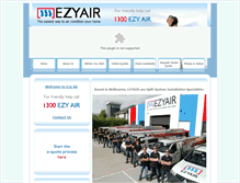 Tablet Screenshot of ezyair.com.au